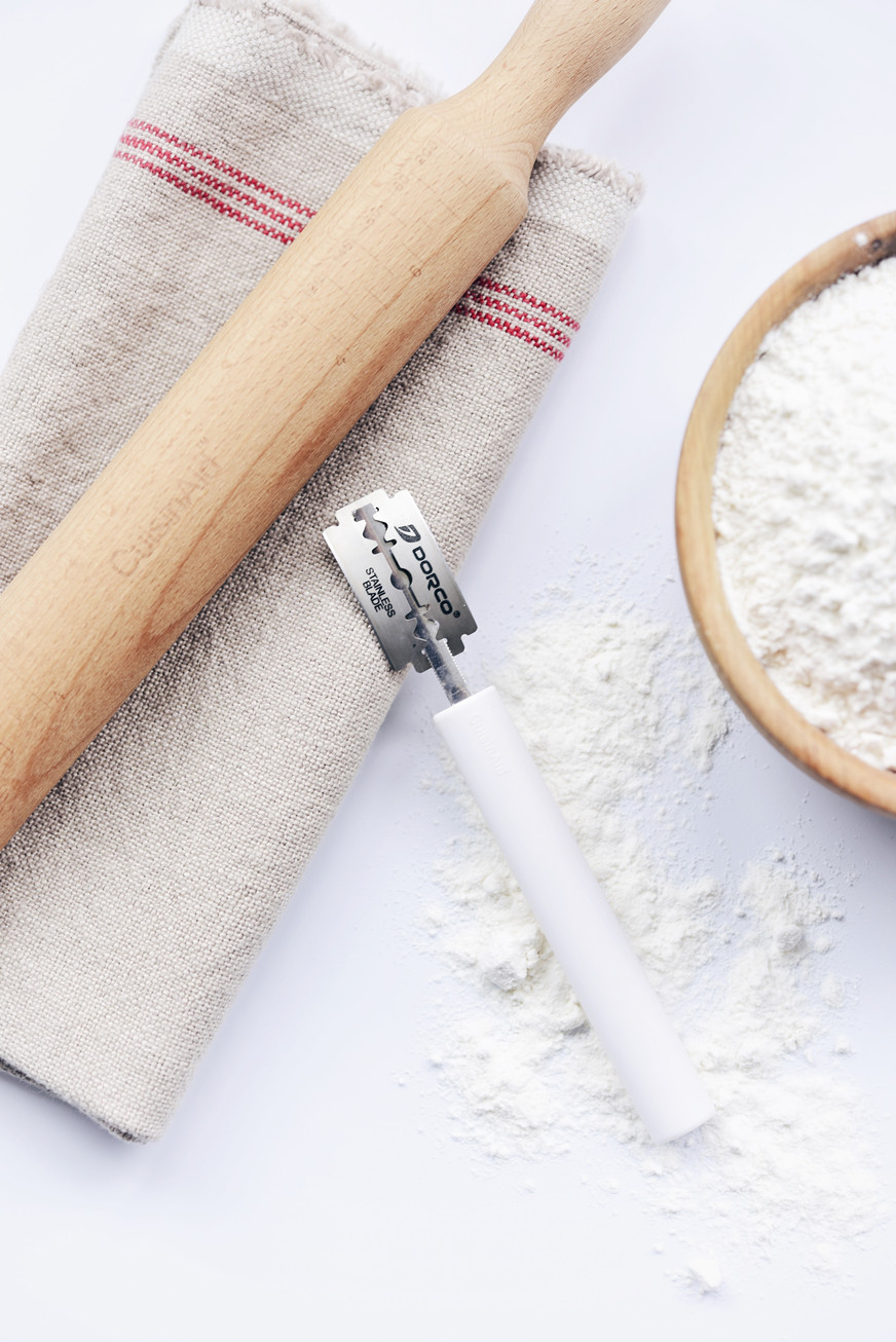 cuisinaid 面包割包刀欧式面包法棍软欧包整形刀可换刀头弧形割刀