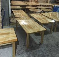 Kindergarten solid wood table and chair Childrens learning table and chair set Kindergarten table and chair writing game table Solid wood