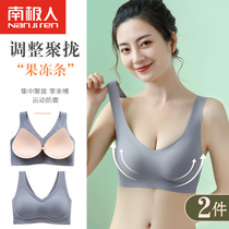 No Marks Underwear Women Summer Thin free steel ring small breasts for students Sport vest Breathable Closeted Breast Bra Hood