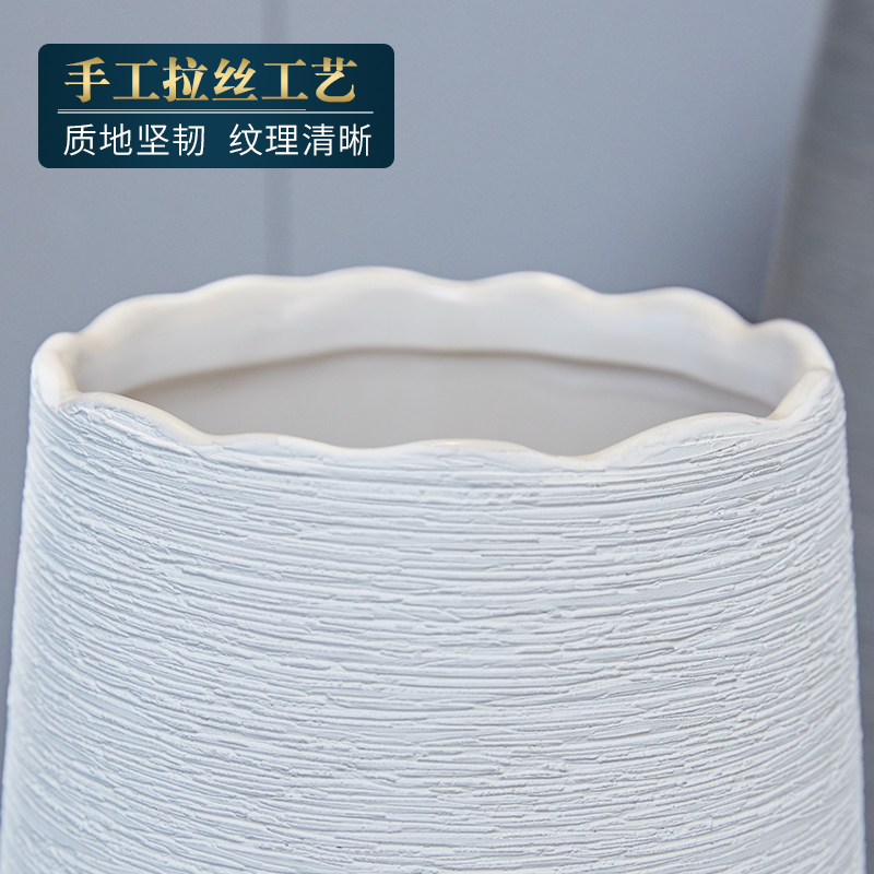 I and contracted ceramic vase furnishing articles sitting room creative flower arranging dried flower Nordic small pure and fresh household table decorations