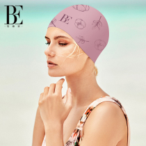 BE Van der Ann fashion silicone swimming cap female 2021 new waterproof chlorine resistant high bomb tight fit enlarged version