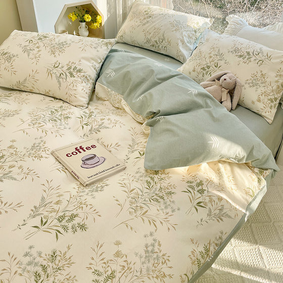 Class A mother and baby grade cotton four-piece set pure cotton Nantong home textile bedding sheets and quilt covers three-piece sets and quilt covers summer Class A mother and baby grade cotton four-piece set pure cotton Nantong home textile bedding sheets and quilt covers three-piece sets and quilt covers summer