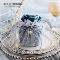 @ RSD creative trembles happy candy box wedding wedding wedding candy bag silk velvet bag European style 2019 new high-end