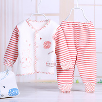 Newborn Clothes Autumn Winter Style Baby Lingerie Suit Bamboo Fiber 0-3 Months 1 Year Old Baby Monk Clothes