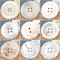 Resin button buttoned with button male and female button male and female buckle white button upscale west loaded with clothes big clothes button accessories