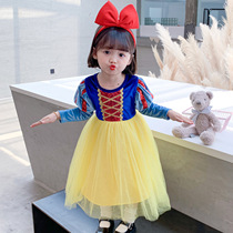 Snow White Skirt Autumn Package 2022 million Halloween New Children's Baby Autumn Winter Girls Long Sleeves Keep warm