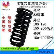 High strength wire diameter 22mm mm compression spring compression spring vibrating screen shock absorber spring 60 Silicon two manganese Spring non-standard