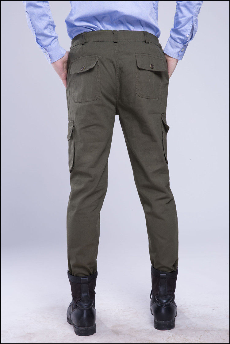 厚款男士多口袋工装裤纯棉电焊汽修劳保工作服裤子户外休闲裤