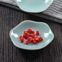 Dip Saucer Blue Porcelain Lotus Vinegar Dish Saucer Saucer Vinegar Saucer Vinegar Dish Hotel Home Seasoning Salty Vegetable Snack Small Saucer