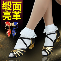 Childrens Latin dance shoes little girl girl girl girl dance shoes Soft bottom dancing shoes practice performance sandals