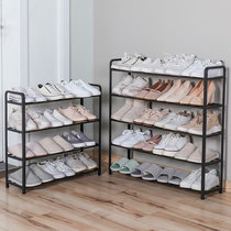 Simple shoe rack Household multi-layer economical dormitory shoe cabinet door dust-proof storage artifact Space-saving small shoe rack