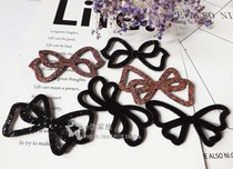 e-ornaments family glitter bow bangs magic stickers broken hair fixed sticky hair stickers