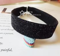 e-ornaments family simple soft head hoop hair hoop hair accessories classical beauty long Liuhai stickers broken hair no trace sticky hair stickers magic stickers