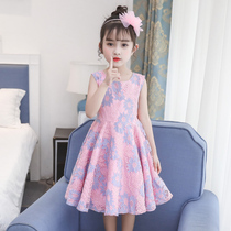 girls' summer dress children's dress trendy summer thin cheongsam super fairy chinese chinese style clothes foreign style princess dress