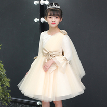  Princess dress girls autumn 2021 new childrens clothing female autumn childrens dress girl tutu western style skirt