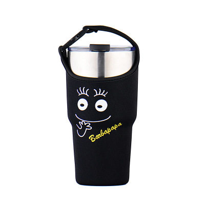 Ice Ba Cup Mr. Bubble Cup Cover 30oz Cartoon Bear Bag Bag Spot Portable Backable Fat Cup Protective Cover