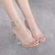 2022 classic pop-up high-heeled transparent and comfortable outdoor runway show fairy