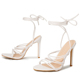 New fashion large high-heeled strap comfortable T-stage catwalk show slim dating artifact summer sandals
