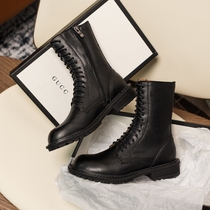 Seven step forest 2021 New Wild students handsome locomotive short tube boots leather side zipper Martin boots