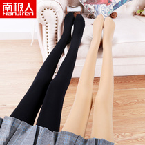 Antarctic women stockings plus velvet pantyhose autumn and winter tights womens flesh color black plus size