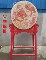 18 inch 24 inch 1 meter 1 2 meters 1 5 meters 2 meters cowhide drum Vertical dragon drum display drum hall drum Gong drum temple drum