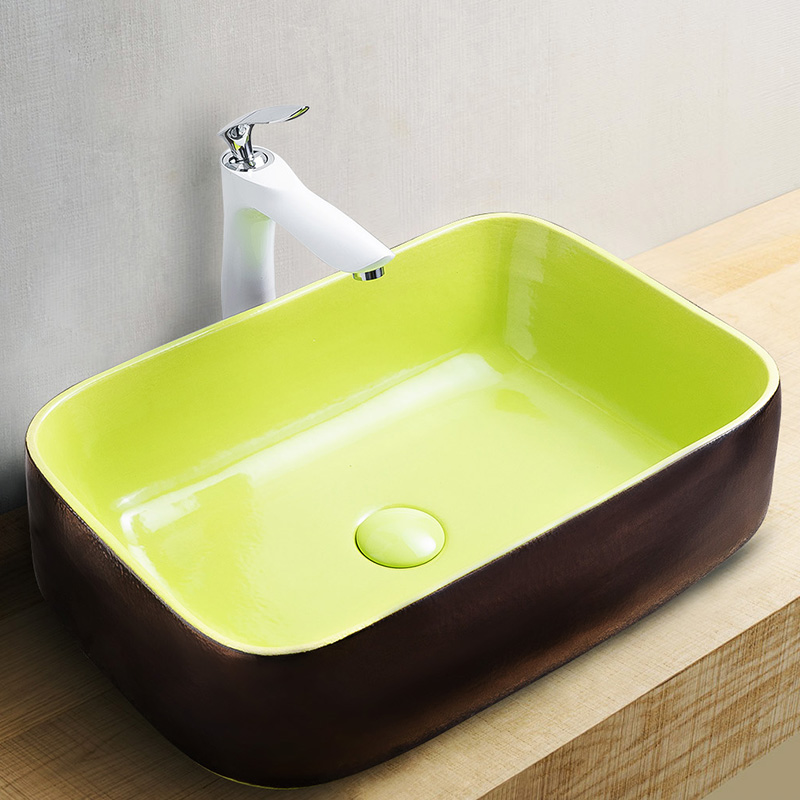 Jingdezhen ceramic lavatory toilet on the sink single basin marble mesa on its northern wind is small