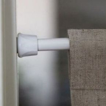 Defective small window curtain rod non-perforated mini telescopic rod shower rod door curtain rod towel bar