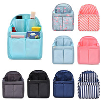 Zipper shoulder bag School bag liner bag Womens ultra-light support bag Storage bag Lining bag bag finishing bag bag