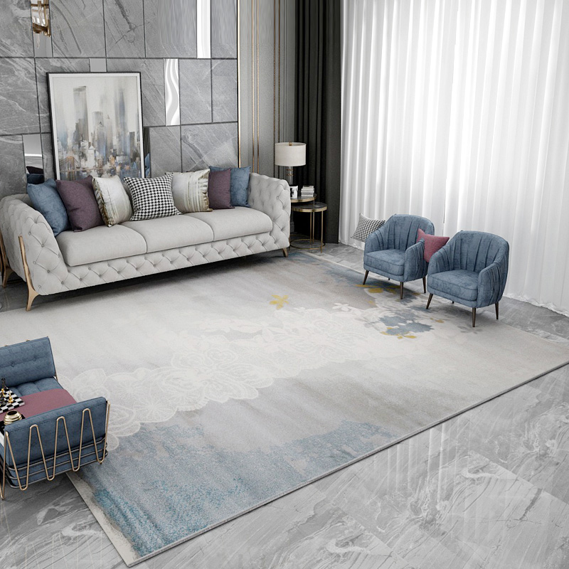 modern minimalist living room coffee table carpet light luxury style bedroom bed front cushion nordic carpet minimalist sofa home