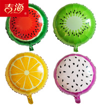 Wedding birthday party birthday restaurant decoration supplies dragon fruit watermelon kiwi fruit orange aluminum balloon