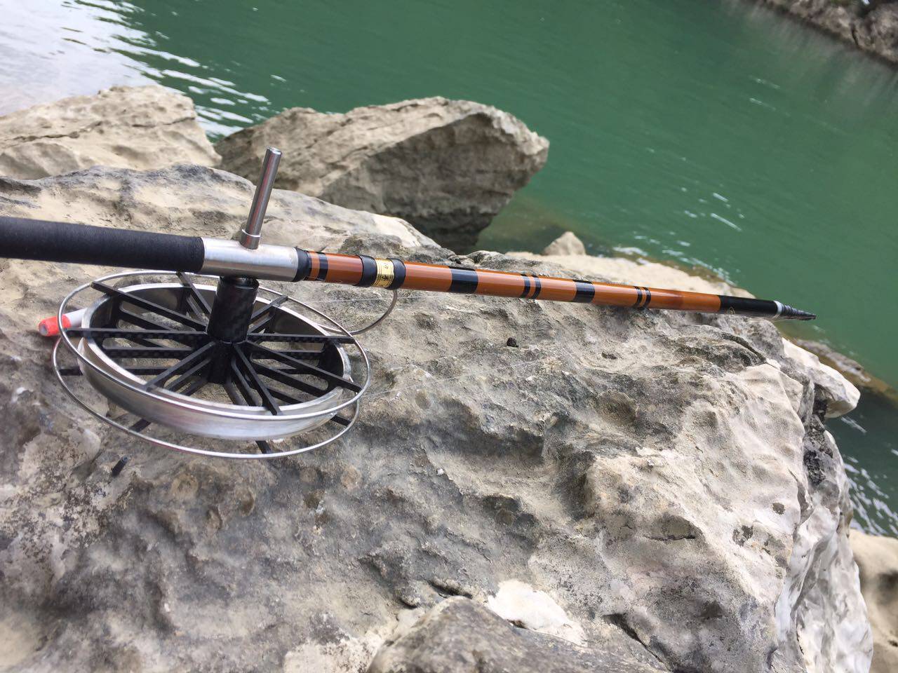 无聊手作盘车鱼竿