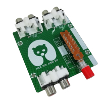 Audio switching board Two sets of audio input switches to select the output RCA Lotus AV seat without common ground and no dry sound