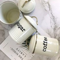 Kitchen Home Food Grade Damp-proof Small Number Seal jar Nordic Wind tea Candy Coffee Miscellaneous Grain Flour Containing Jar