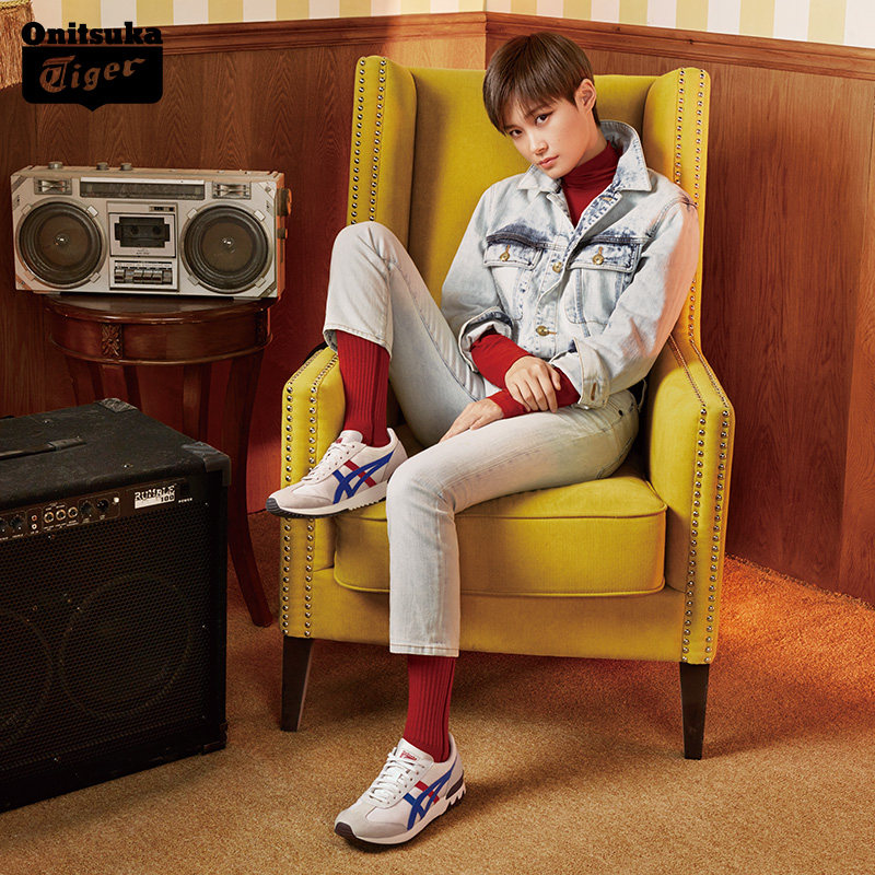 李宇春同款onitsuka tiger/鬼冢虎 男子时尚牛仔外套 okj411