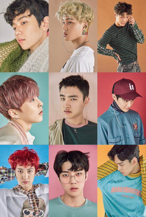 exo正规三辑ex'act周边灿烈世勋白贤官方同款耳钉学生耳饰