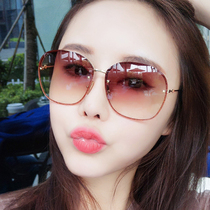 2021 new fashion sunglasses womens anti-UV tide round face star sunglasses street shot Korean version of retro glasses
