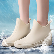 2021 new short tube Japanese rain boots womens soft bottom non-slip fashion rain boots womens cute adult womens rubber shoes