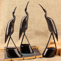 Horn home living room TV cabinet decorations office desktop ornaments creative animal crane handicraft gifts