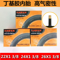 New CST tire bicycle inner tube 22 24 26X1 3 8 inch beauty mouth urban recreational vehicle butyl rubber tire