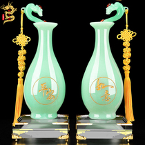 Safe and Ruyi vase Living room decoration decoration Modern simple home TV wine cabinet Office decoration Crafts