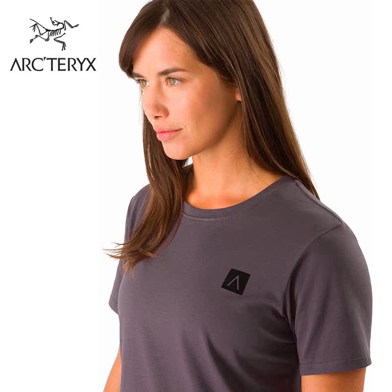 Arcteryx始祖鸟女款户外休闲透气快干运动短袖T恤A Squared 