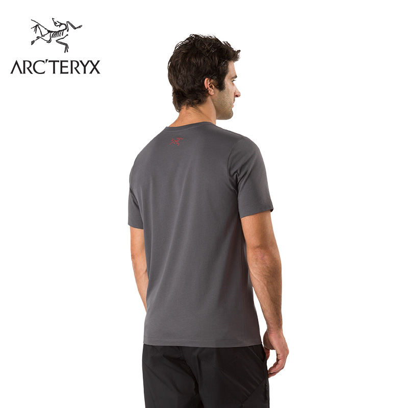 Arcteryx 始祖鸟男款都市运动舒适棉质轻量短袖T恤Taped 