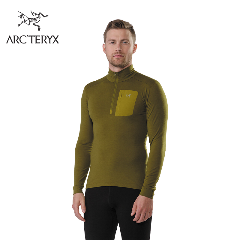 Arcteryx 始祖鸟男款轻量运动透气舒适拉链内衣Satoro AR Zip 