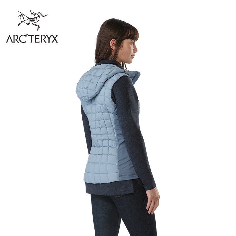 Arcteryx 始祖鸟女款日常休闲保暖带帽羽绒背心 Narin Vest 