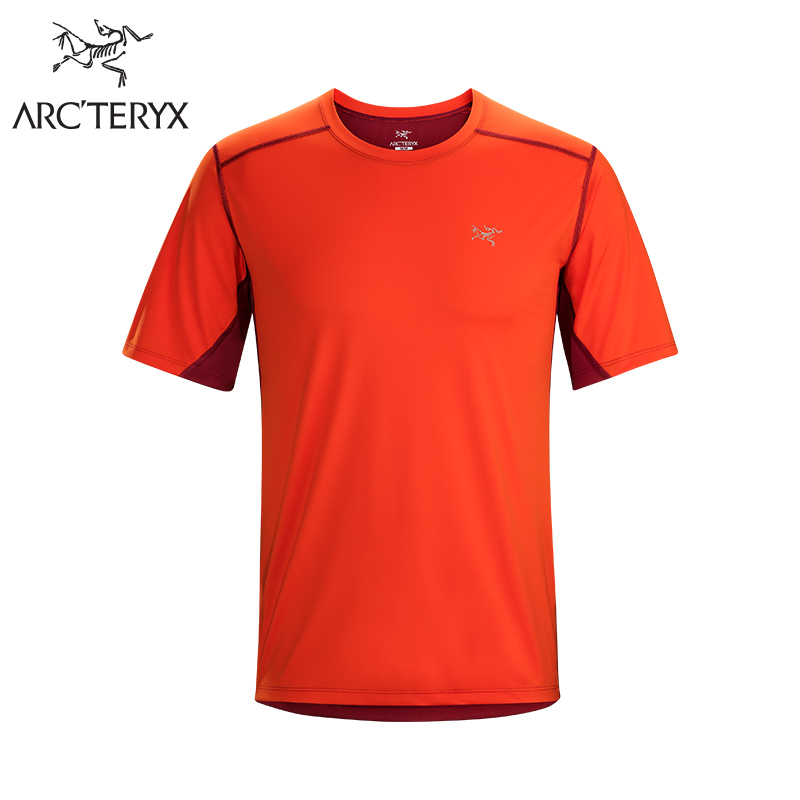 Arcteryx 始祖鸟男款户外透气吸湿排汗快干运动短袖T恤 Accelero 