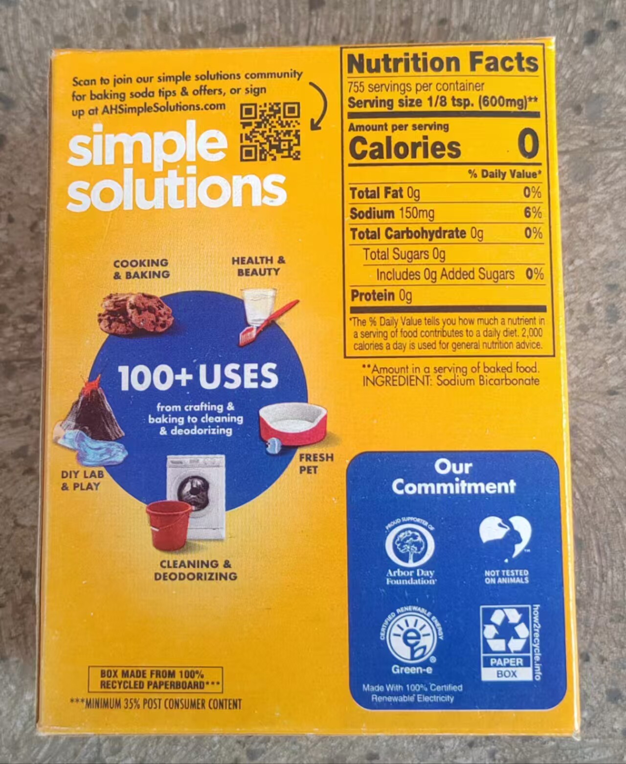 美国进口斧头牌食用小苏打粉 453g 苏打粉 进口食粉24盒广东包邮