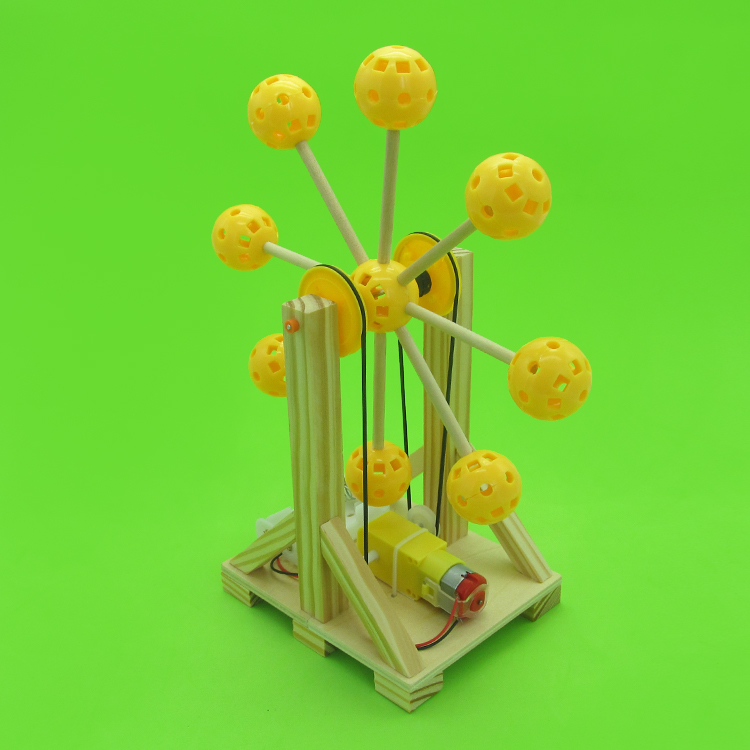 小扳手diy科技小制作摩天轮儿童手工拼装模型材料科技小发明作业