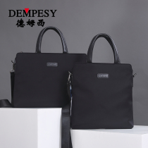 Six Men Handbag Casual Mens Bag Single Shoulder Bag Inclined Satchel Bag Oxford Cloth Cross Section Large Capacity Canvas Business Briefcase