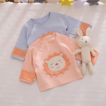 Newborn Baby Pure Cotton Half Back Clothes Spring Autumn paragraph 03 lunar New Year birth baby Super Meng Monk Served Single Blouse