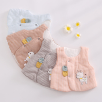 Special clearance baby spring and autumn winter warm cotton vest cotton cute baby wearing small padded coat cotton vest